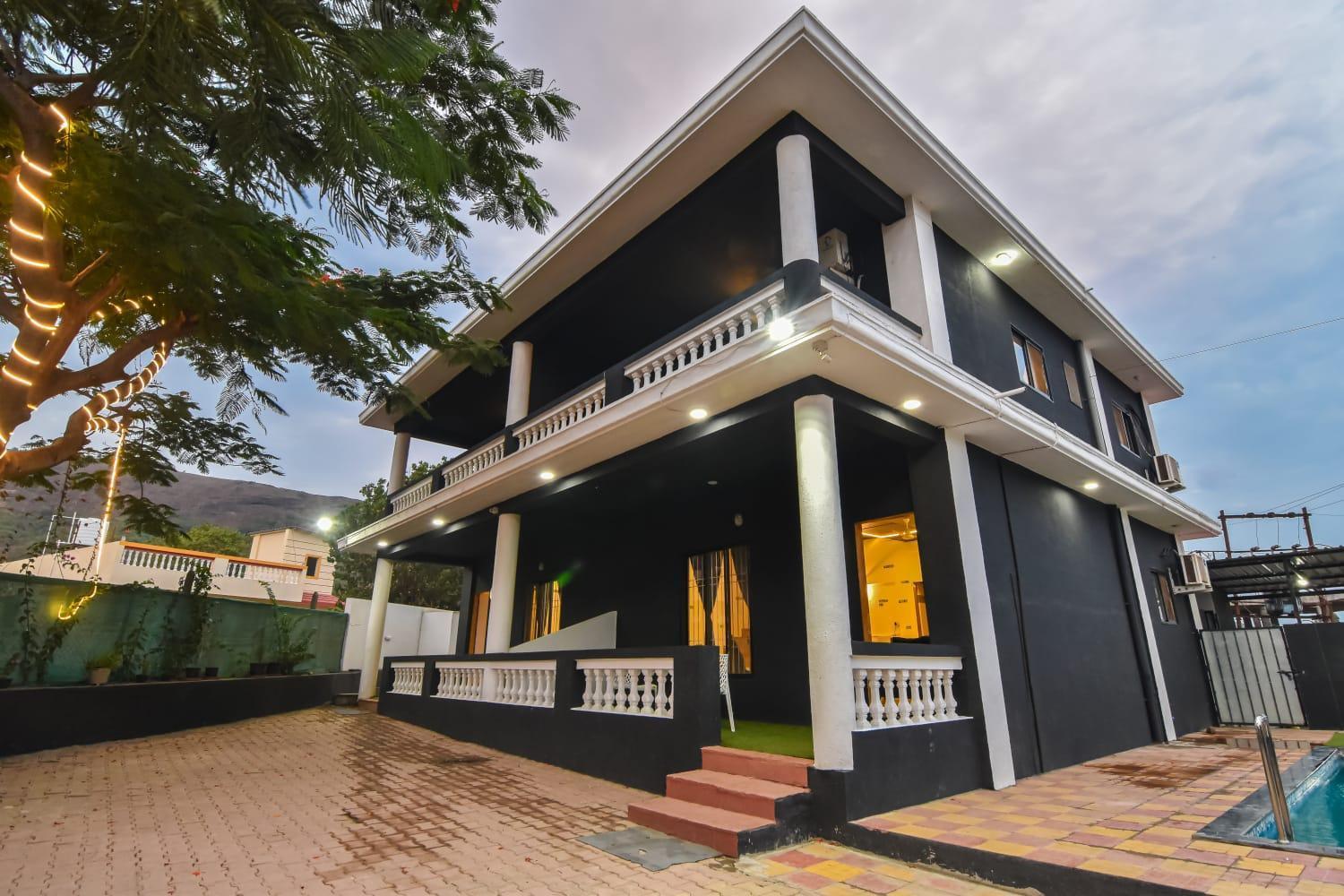 Empyrean Stay Ll 3Bhk Ll Black Horse Villa Ll Ac Ll Private Pool Ll Wifi II Lux Ll Lonavala Exterior photo